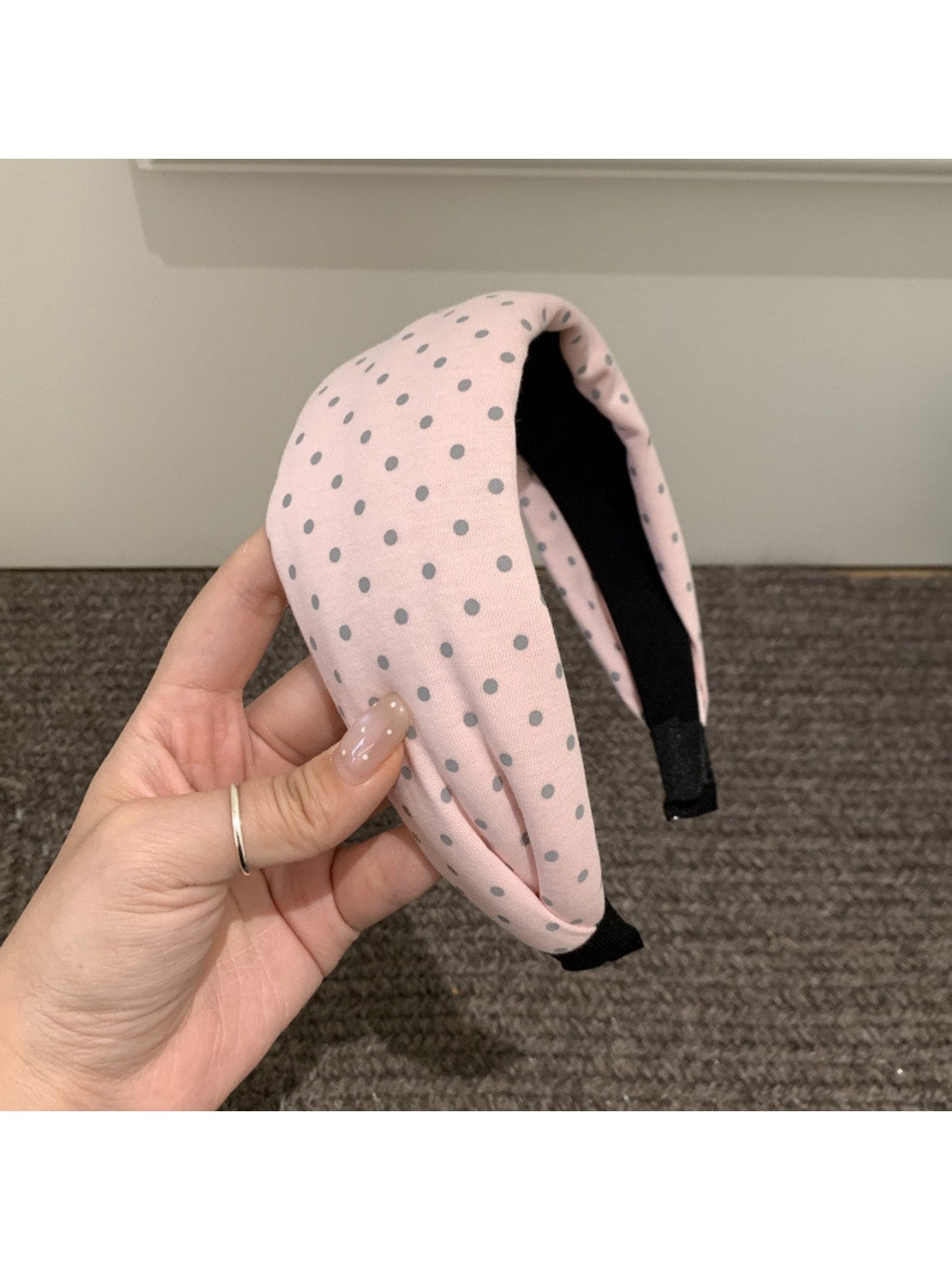 Gifty - Polka Dot Wide Fabric Hair Hoop Headband
