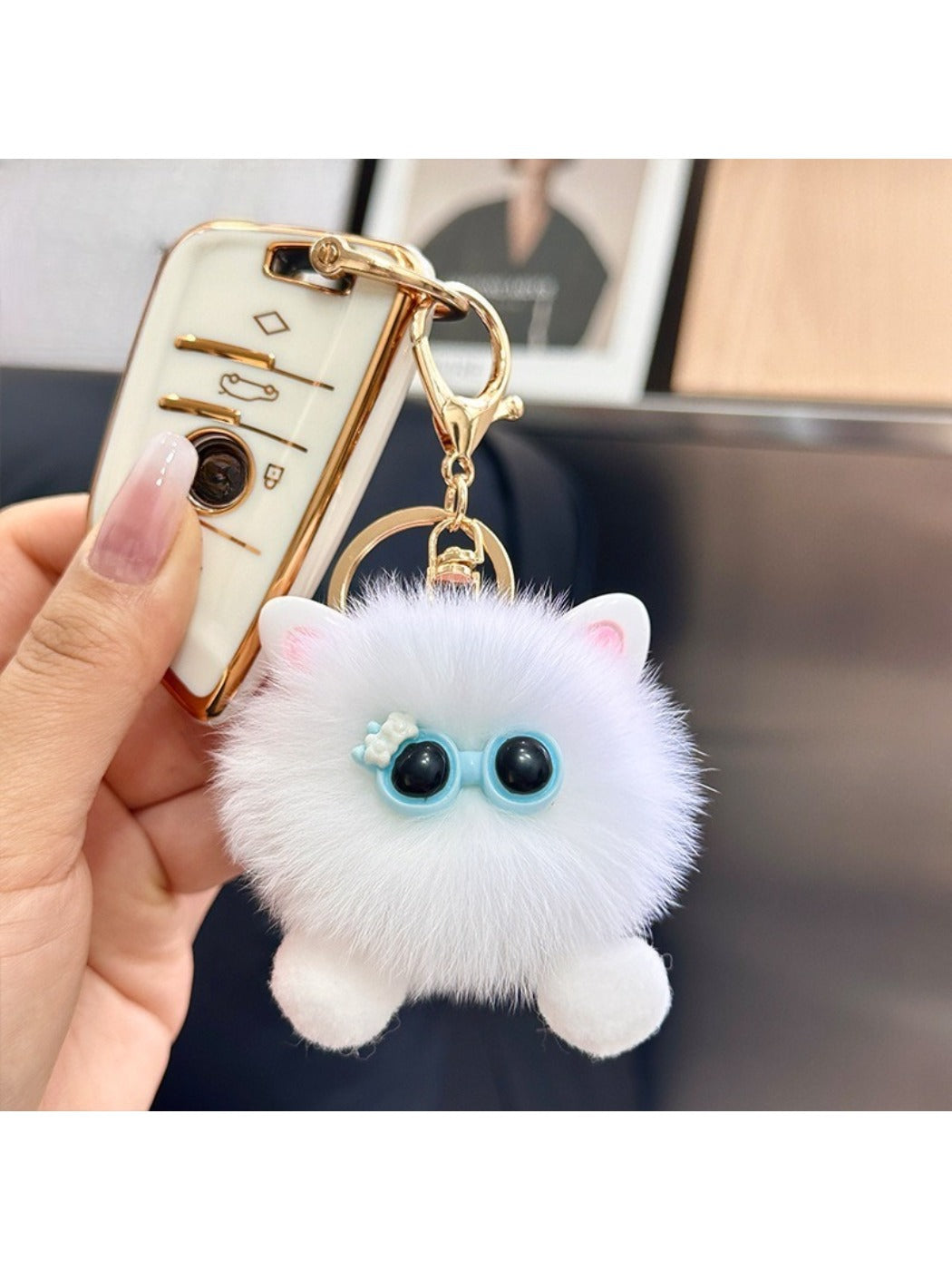 Keypus - Cute Plush Little Soot Ball Keychain