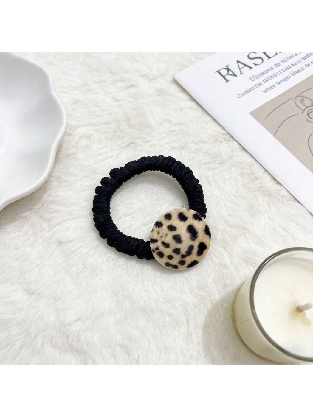 Gifty - Leopard Print Coil-Shaped Hair Tie