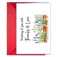 Carduria - Floral Pattern Thank You Greeting Card