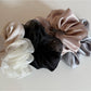 Gifty - Satin Paneled Ruched Scrunchie