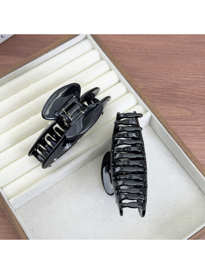 Beau - Black Half Circle Claw Clip
