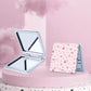 Mirroray - Foldable Floral PU Leather Makeup Mirror
