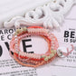 Side view of Lovra multi-row beaded bracelet highlighting bead texture and colors