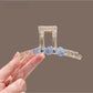 Beau - Transparent Beaded PVC Alloy Claw Clip