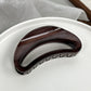 Beau - Woodgrain Openwork Geometric Hair Claw - view 9