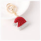 Red Christmas Santa hat keychain