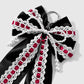 Keypus - Vintage Y2K Lace and Bead Bow Keychain