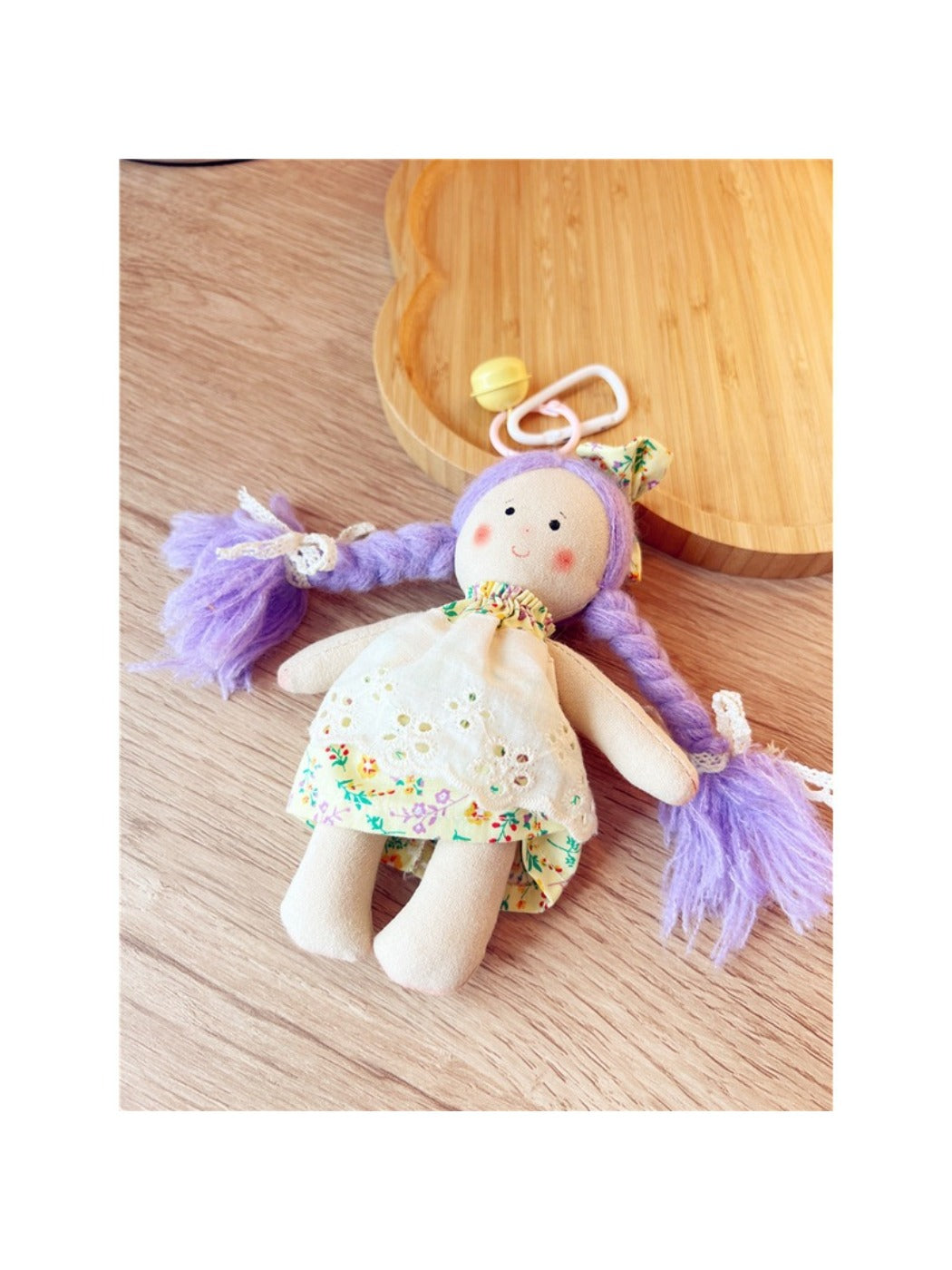 Keypus cartoon doll keychain photographed with soft lighting to highlight colors