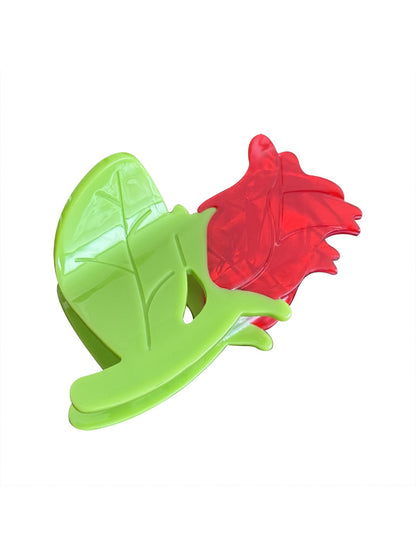 Beau - Cute Strawberry Rose Hair Clips Mini