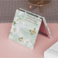 Mirroray - Minimalist Floral Pattern Square Compact Mirror