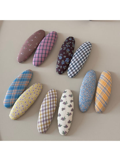 Beau - Irregular Oval Pattern Hair Clip
