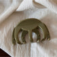 Beau - Glossy Sculpted Plastic Hair Styling Claw Clip