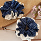 Gifty - Chic Heart Print Lace Scrunchie