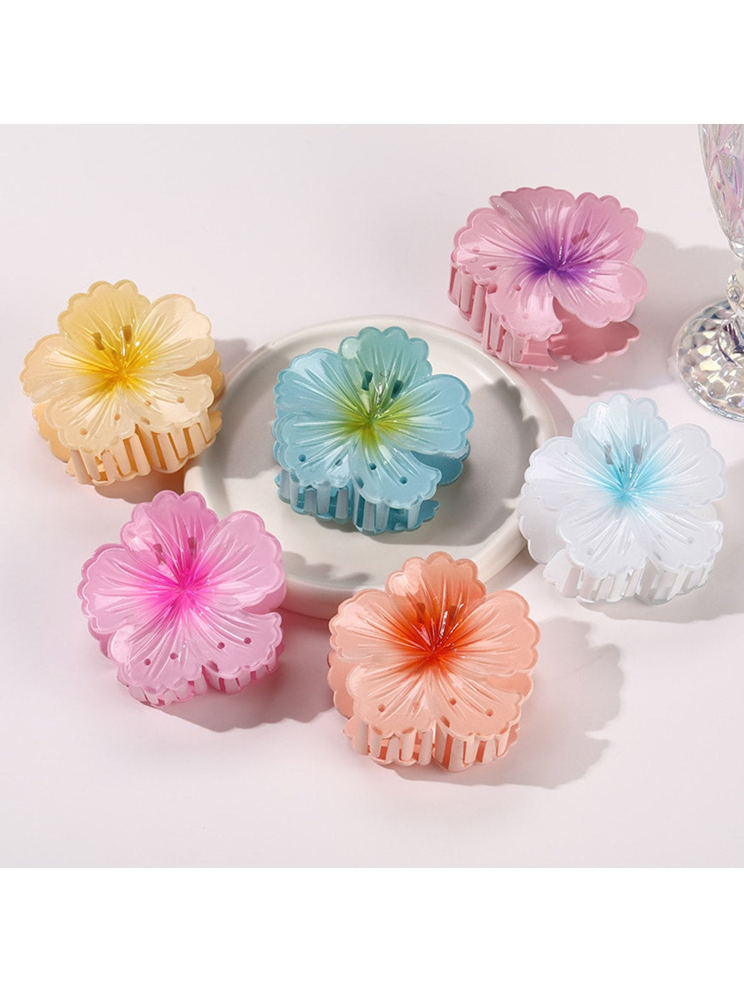Beau - Garden Style Bloom Design Hair Claw Clip
