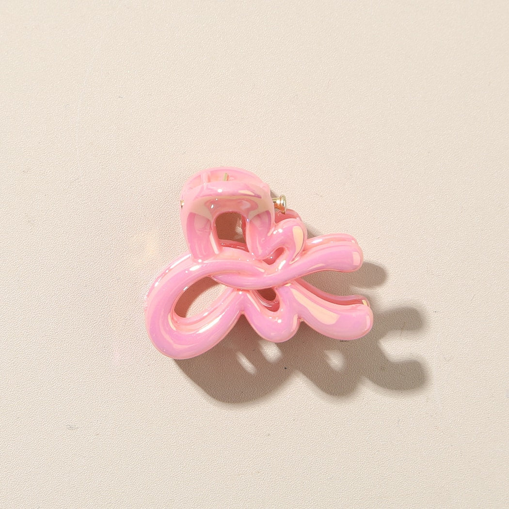 Beau - Glossy Bow Detail PS Side Hair Claw Clip