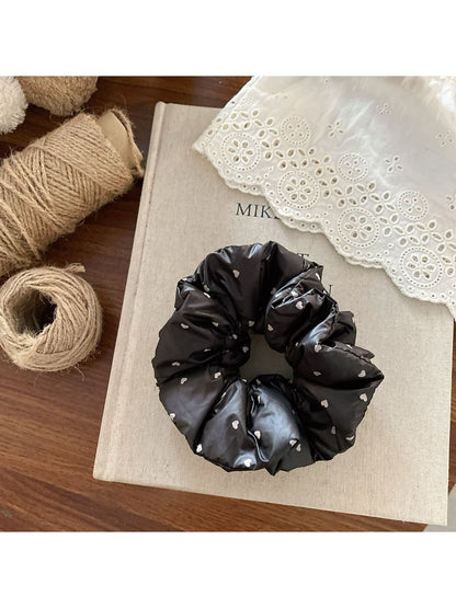 Gifty - Love Dot Sponge Hair Ties Scrunchies