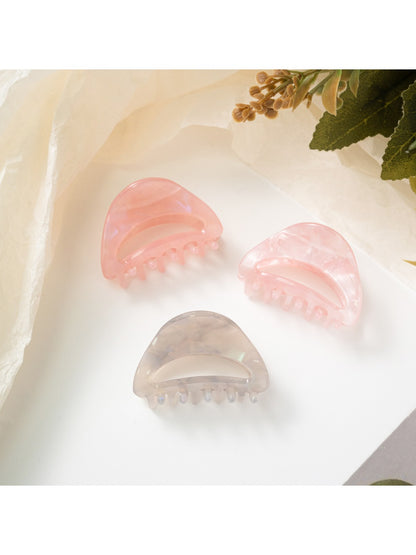 Beau - Macaron Openwork Half Moon Claw Clip