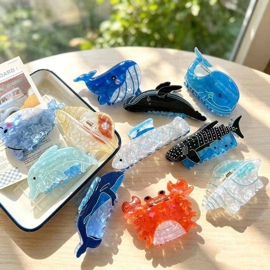 Beau - Ocean Animal Shape Acrylic Claw Clip