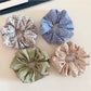 Gifty - Plaid Polyester Fabric Scrunchie