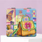 Mirroray - Holiday Theme Cartoon Print Makeup Mirror