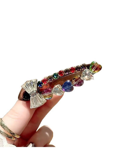 Beau - Heart-Shaped Bow Hair Clip