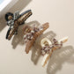 Beau - Plaid Bow Accent Acetate Hair Claw Clip