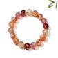 Lovra colorful crystal beaded bracelet with multicolored round beads on a white background
