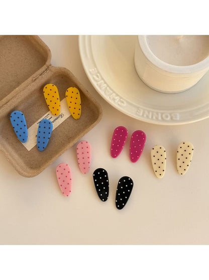 Beau - Polka Dot Duckbill Bangs Hair Clip