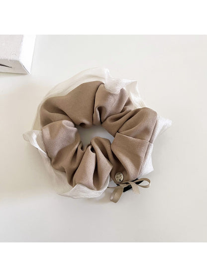 Gifty - Solid Color Bow Fabric Hair Ties