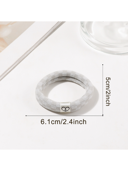 Gifty - Plaid High Elasticity Ponytail Hair Tie