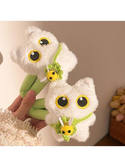 Beau - Plush Cat Hair Clip with Bee Charm