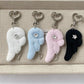 Keypus - Retro Plush Angel Wing Star Detail Keychain