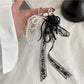 Keypus - Decorative Bow Lace Key Ring Bag Charm Keychain