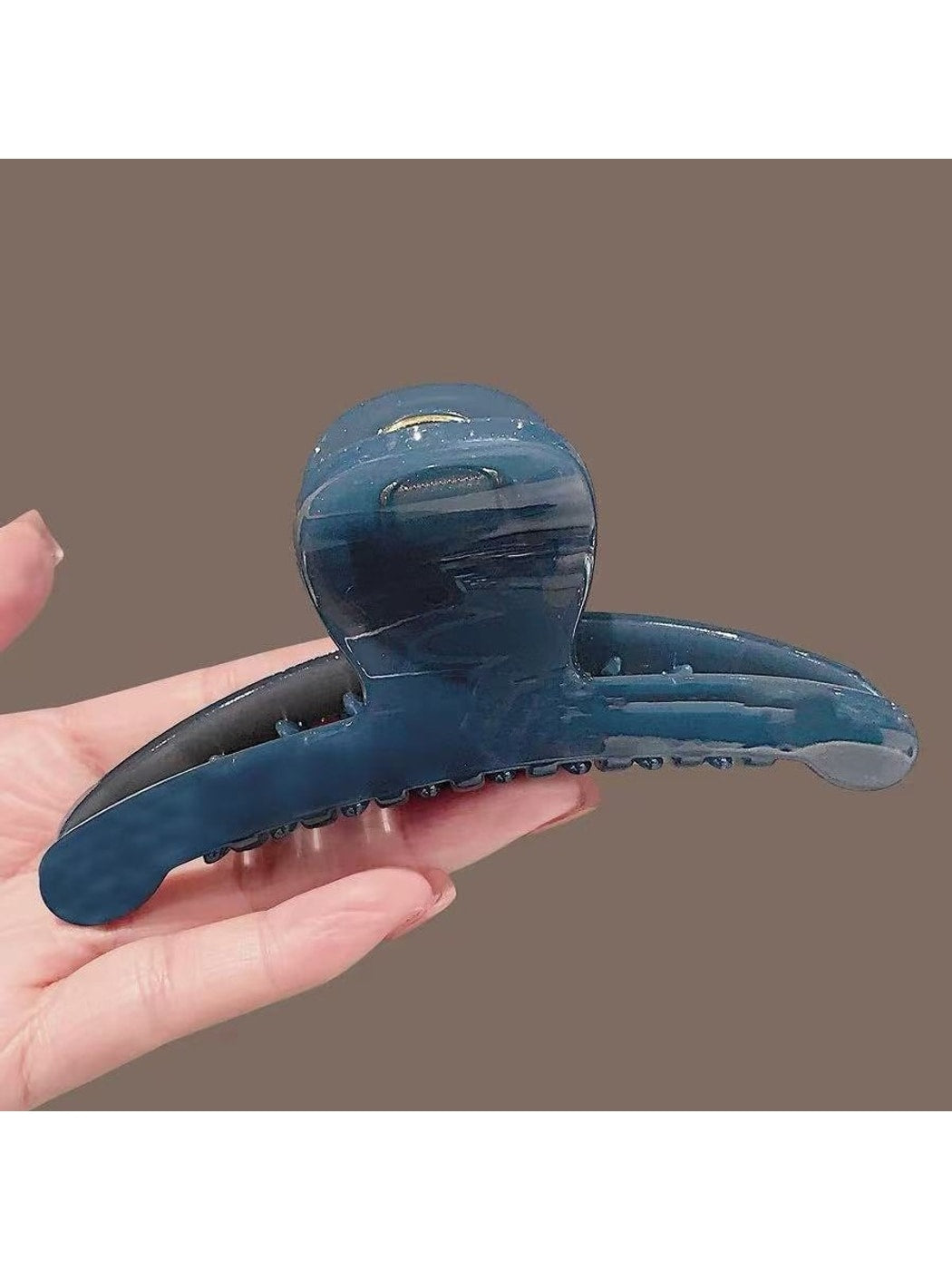 Beau - Blue Tone Minimal Geometric Claw Hair Clip