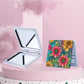 Mirroray - Portable Makeup Mirror with Floral Design