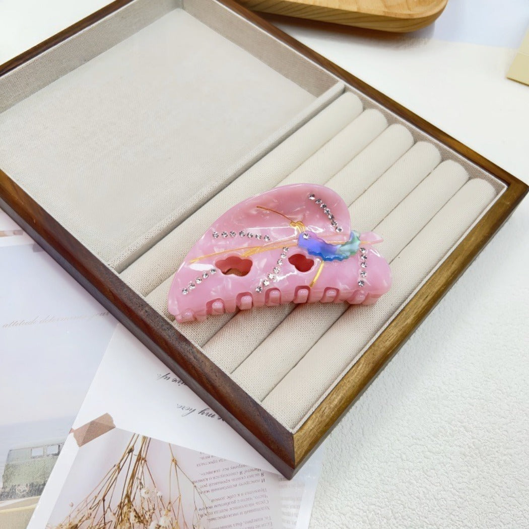 Beau - Floral Speckled Mini Hair Claw