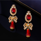 Earedge - Vintage Bow Drop Stud Earrings