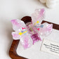 Beau - Sweet Floral Butterfly PVC Claw Hair Clip