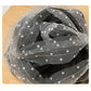 Papo - Monochrome Dotted Bath Pouf