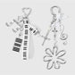 Keypus - Modern Minimalist Music Motif Keychain Bag Charm