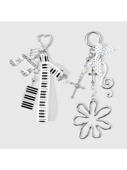 Keypus - Modern Minimalist Music Motif Keychain Bag Charm