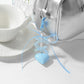 Keypus - Glossy Heart and Ribbon Bow Pendant Keychain