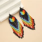 Earedge - Heart Drop Tassel Earrings