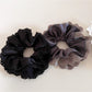 Gifty - Satin Lace Edge Pleated Scrunchie