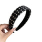 Gifty - Polka Dot Padded Fabric Wide Form Headband