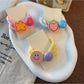 Gifty - Cute Strawberry Smiley Flower Decorative Hair Tie
