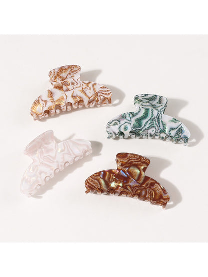 Beau - Textured Half Round Hair Claw Clip