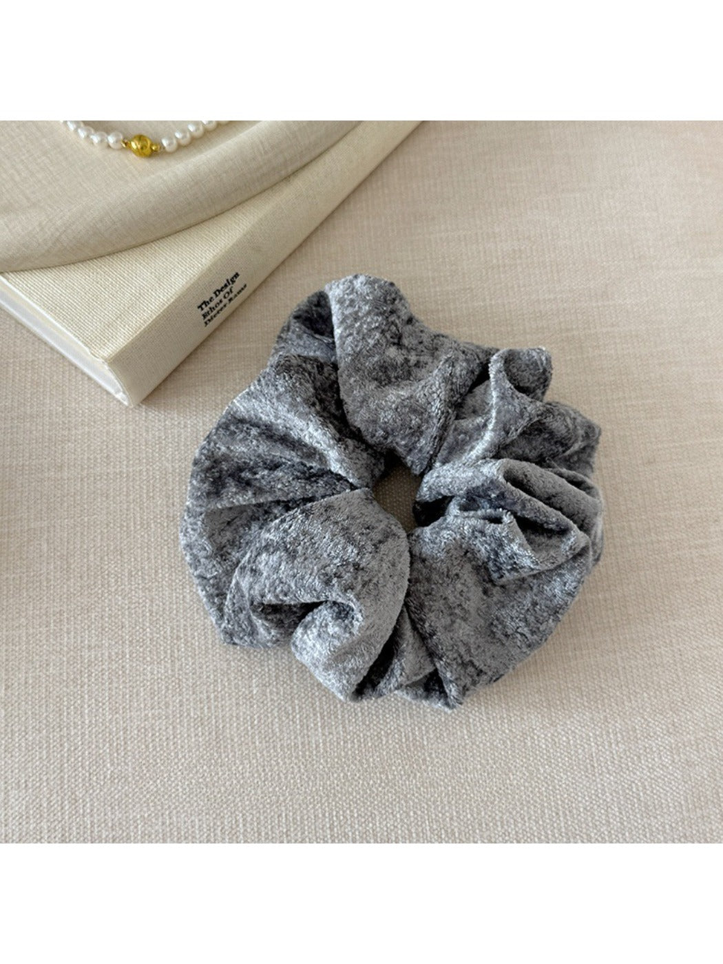 Gifty - Pleated Plush Hair Ring