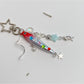 Keypus - Segmented Beaded Look Fish Bag Charm Keychain